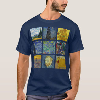 Vincent van GoghFamous Paintings Starry Night Sunf T-Shirt