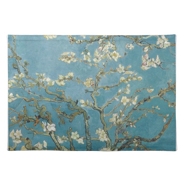 Vincent van Gogh's Almond blossom (1890) Cloth Placemat (Front)