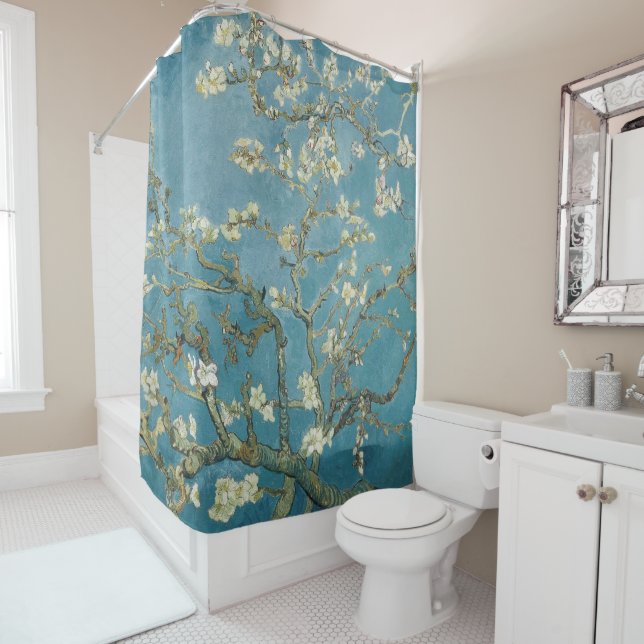 Vincent van Gogh's Almond blossom (1890) Shower Curtain (In Situ)