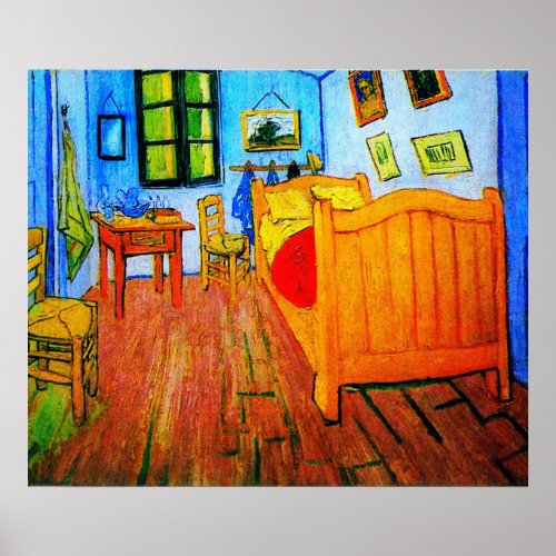 Vincent Van Goghs bedroom in Arles Poster