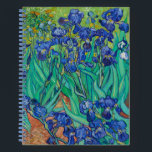 Vincent Van Gogh's Irises Notebook<br><div class="desc">Vincent Van Gogh's Irises (1889).</div>