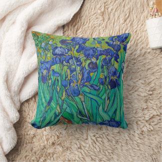 Vincent Van Gogh's Irises Throw Pillow
