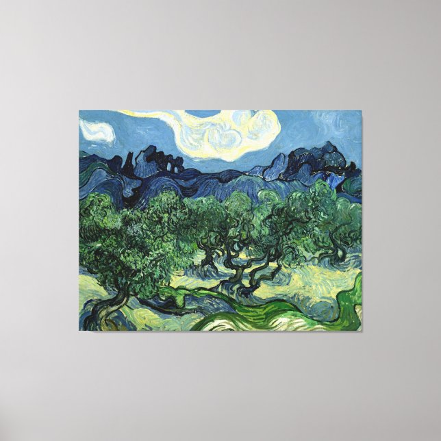 Vincent van Gogh's Olive Trees (1889) Canvas Print (Front)