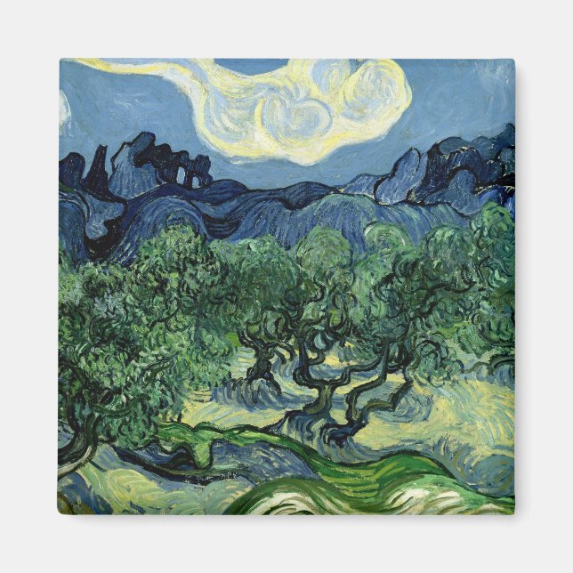 Vincent van Gogh's Olive Trees (1889) Magnet (Front)