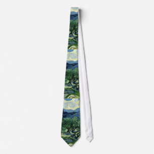 Vincent van Gogh's Olive Trees (1889) Neck Tie