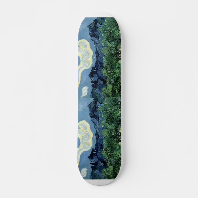 Vincent van Gogh's Olive Trees (1889) Skateboard Deck (Front)