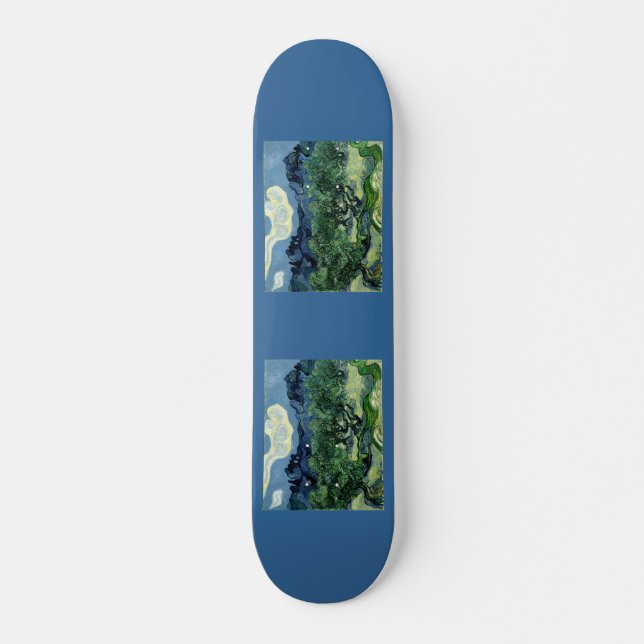 Vincent van Gogh's Olive Trees (1889) Skateboard Deck (Front)