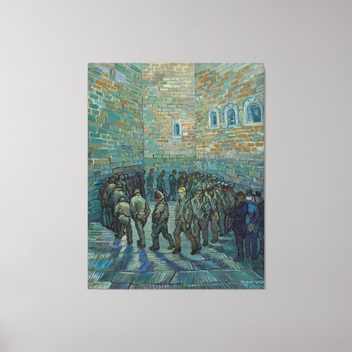 Vincent van Goghs Prisoners Exercising Canvas Print