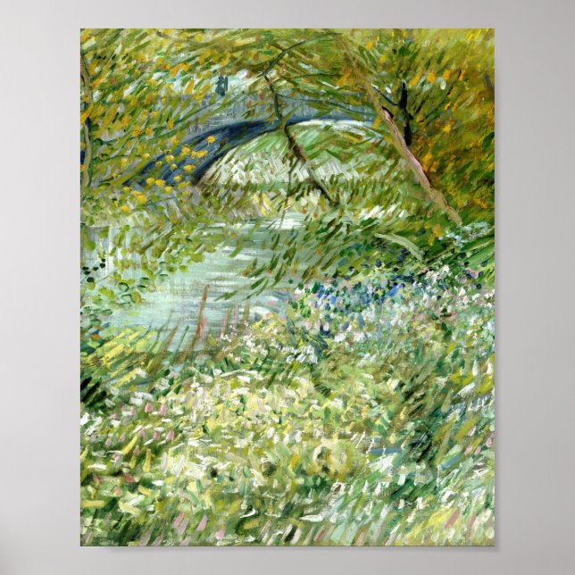 Vincent Van Gogh's River Bank In Springtime 1887 Poster (Front)