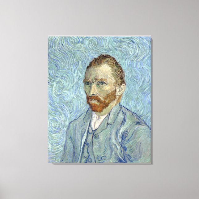 Vincent van Gogh's Self-portrait Canvas Print (Front)