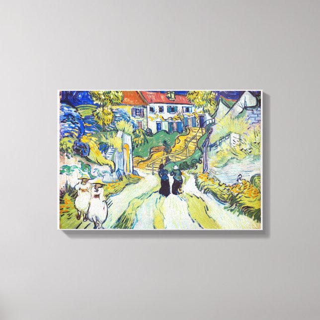 Vincent van Gogh's Stairway at Auvers (1890)  Canvas Print (Front)