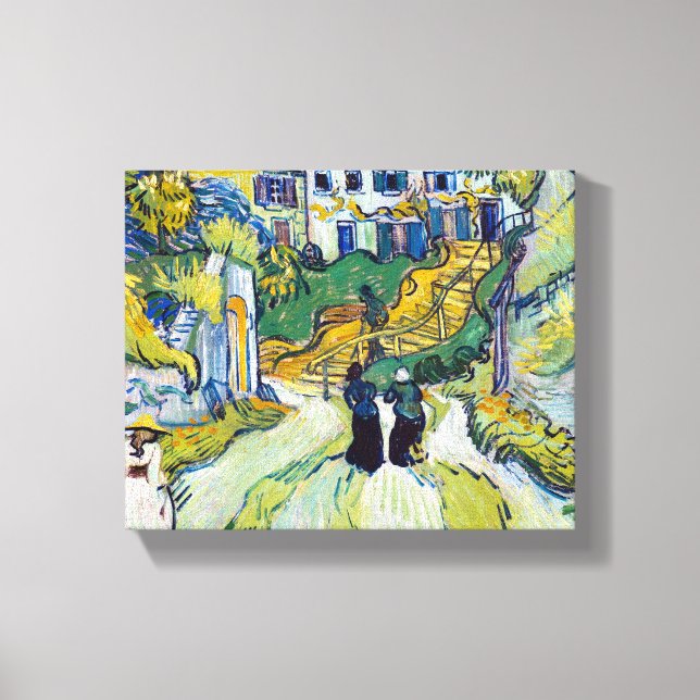 Vincent van Gogh's Stairway at Auvers  Canvas Print (Front)