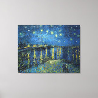 Vincent van Gogh's Starry Night Over the Rhone Canvas Print