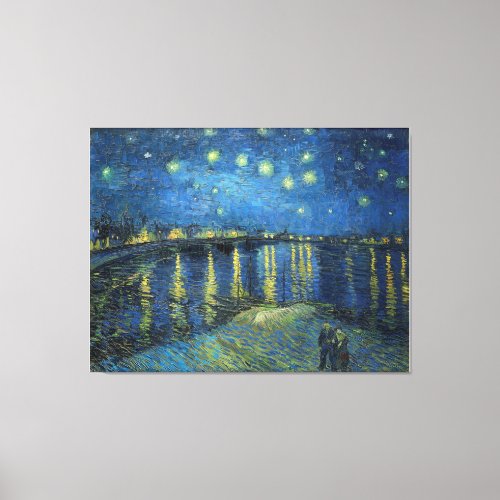 Vincent van Goghs Starry Night Over the Rhone Canvas Print