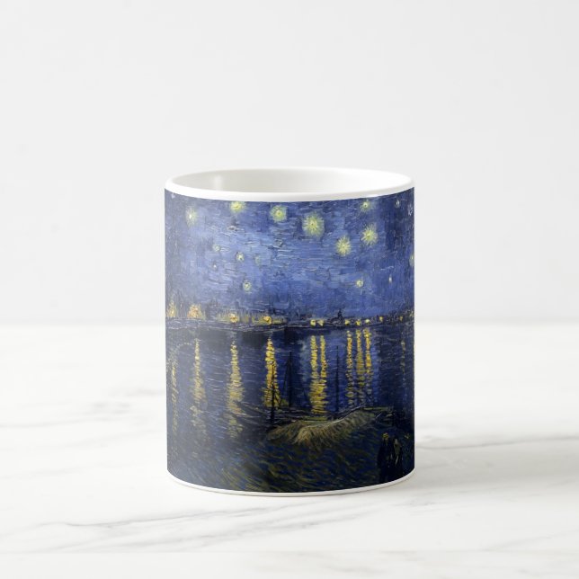 Vincent van Gogh's Starry Night over the Rhone Coffee Mug (Center)