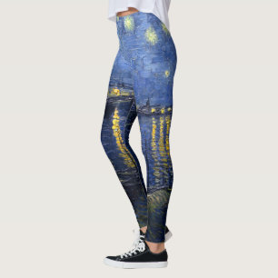 Vincent van Gogh's Starry Night Over the Rhone Leggings