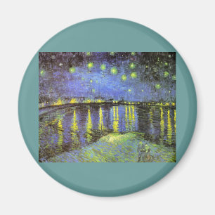 Vincent van Gogh's Starry Night Over the Rhone Magnet