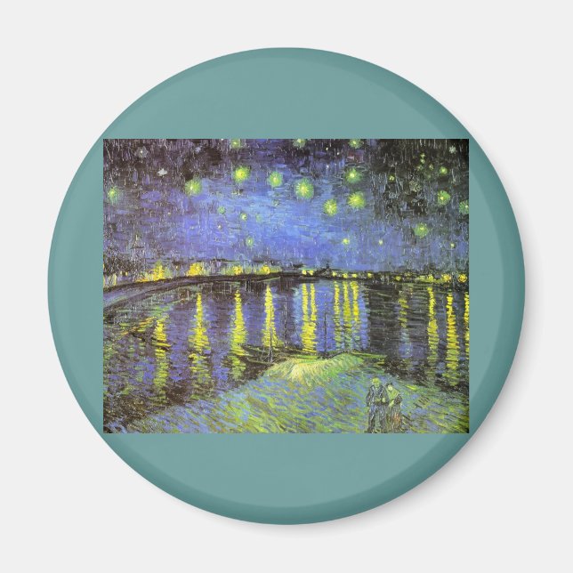 Vincent van Gogh's Starry Night Over the Rhone Magnet (Front)