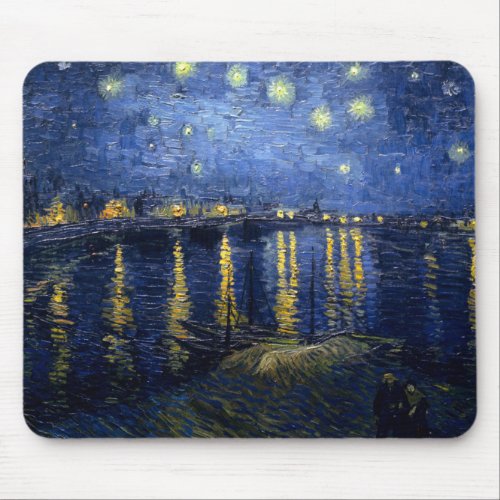 Vincent van Goghs Starry Night Over the Rhone Mouse Pad