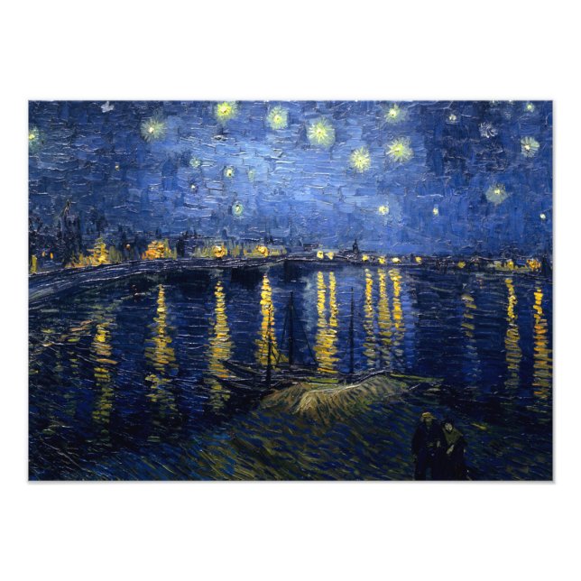 Vincent van Gogh's Starry Night Over the Rhone Photo Print (Front)