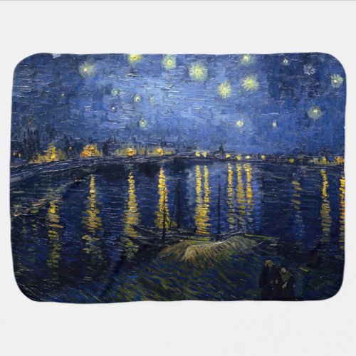 Vincent van Goghs Starry Night Over the Rhone Stroller Blanket