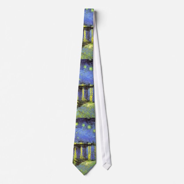 Vincent van Gogh's Starry Night Over the Rhone Tie (Front)