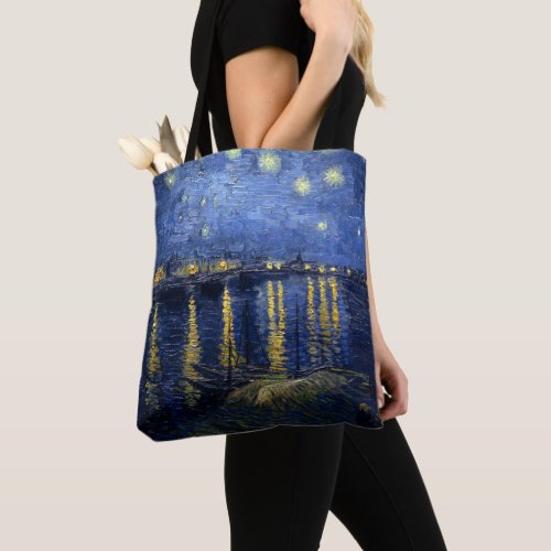 Vincent van Goghs Starry Night Over the Rhone Tote Bag