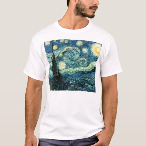 Vincent Van Goghs Starry Night T_Shirt