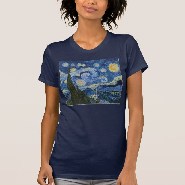 Vincent Van Gogh's Starry Night T-Shirt (Front)