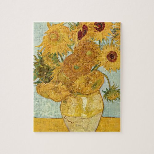 Vincent van Goghs Stilleben mit 12 Sonnenblumen Jigsaw Puzzle