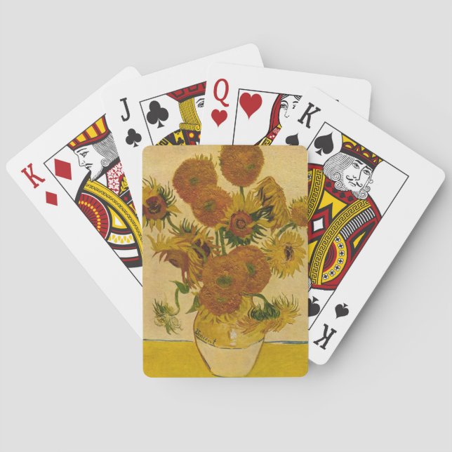 Vincent van Gogh's Sunflowers, 1878 Poker Cards (Back)