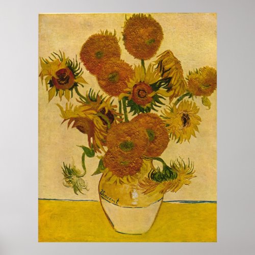 Vincent van Goghs Sunflowers 1878 Poster
