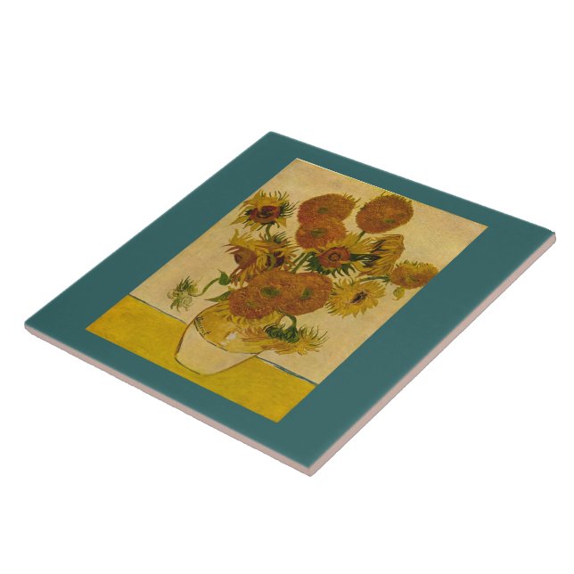 Vincent van Gogh's Sunflowers, 1878 Tile (Side)