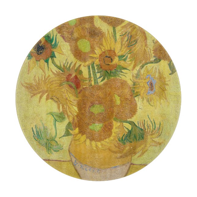 Vincent van Gogh's Sunflowers (1888) Cutting Board (Front)