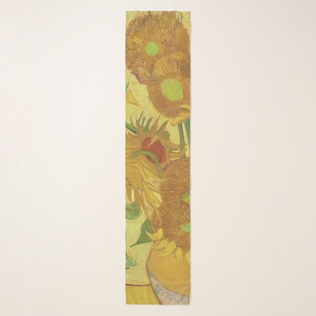 Vincent van Gogh's Sunflowers (1888) Scarf (Front)
