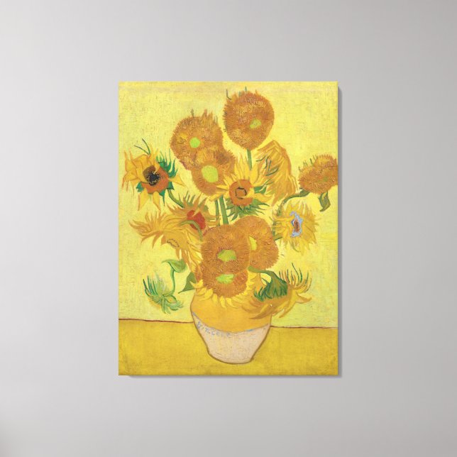 Vincent van Gogh's Sunflowers Canvas Print (Front)