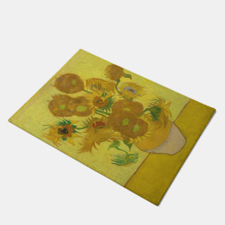 Vincent Van Gogh's Sunflowers Door Mat