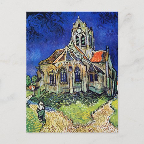 Vincent van Goghs The Church at Auvers Postcard