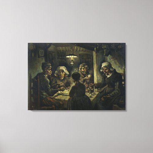 Vincent van Goghs The Potato Eaters Canvas Print