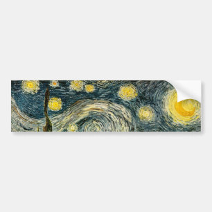 Vincent van Gogh's The Starry Night (1889) Bumper Sticker
