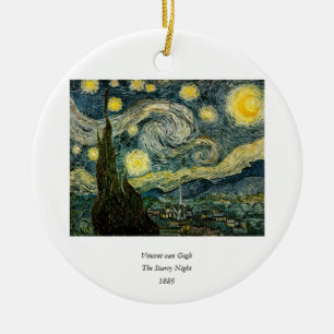 Vincent van Gogh's The Starry Night (1889) Ceramic Ornament