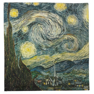 Vincent van Gogh's The Starry Night (1889) Cloth Napkin