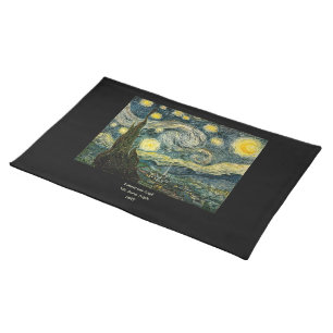 Vincent van Gogh's The Starry Night (1889) Cloth Placemat