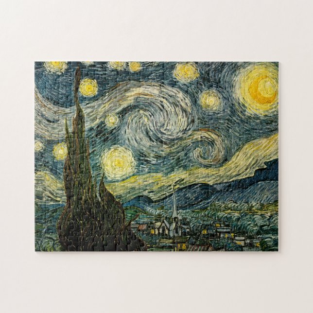 Vincent van Gogh's The Starry Night (1889) Jigsaw Puzzle (Horizontal)