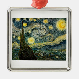 Vincent van Gogh's The Starry Night (1889) Metal Ornament
