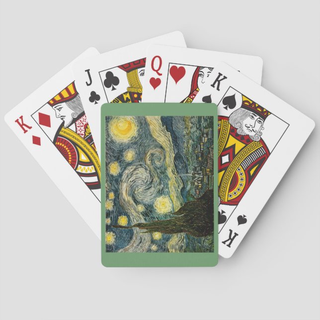 Vincent van Gogh's The Starry Night (1889) Poker Cards (Back)