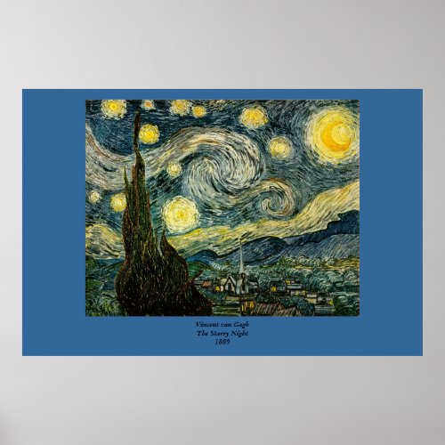 Vincent van Goghs The Starry Night 1889 Poster