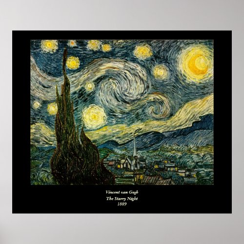 Vincent van Goghs The Starry Night 1889 Poster