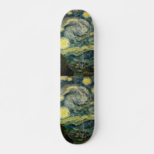 Vincent van Gogh's The Starry Night (1889) Skateboard