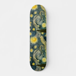 Vincent van Gogh's The Starry Night (1889) Skateboard